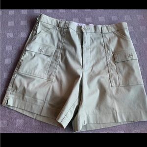 SPORTIF USA STRETCH GARMENT SHORTS CARGO SIZE 40 GREEN 40841 BOATING POCKETS